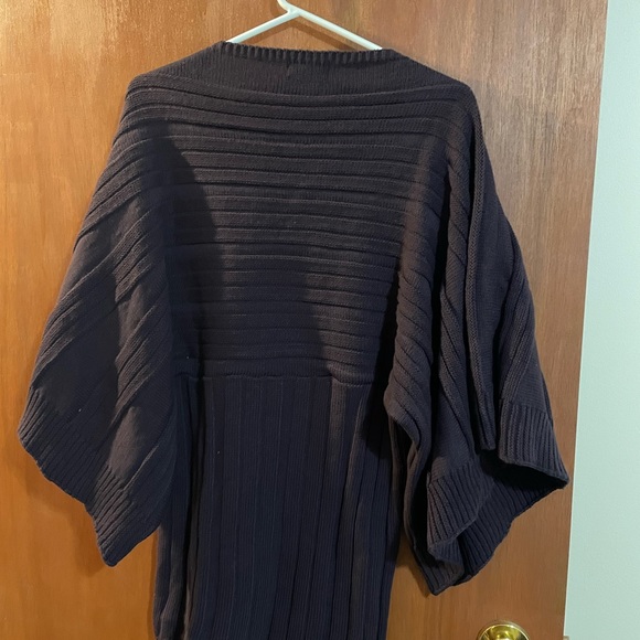 Deep purple poncho looking style sweater by Whisper - Picture 3 of 4